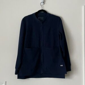 Figs women’s navy blue Bellery scrub jacket